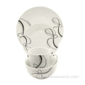 Royal Bone Gift Decal Weaverware Sets de vajilla de porcelana